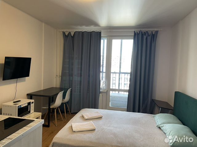 

Квартира-студия, 28 м², 1 кровать