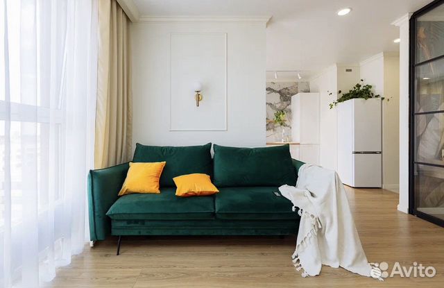 

1-к. квартира, 46 м², 2 кровати
