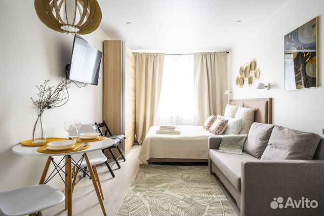 

Квартира-студия, 24 м², 2 кровати