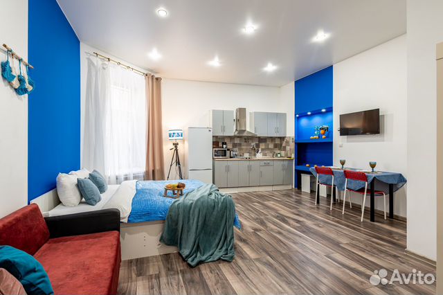 

Квартира-студия, 30 м², 2 кровати