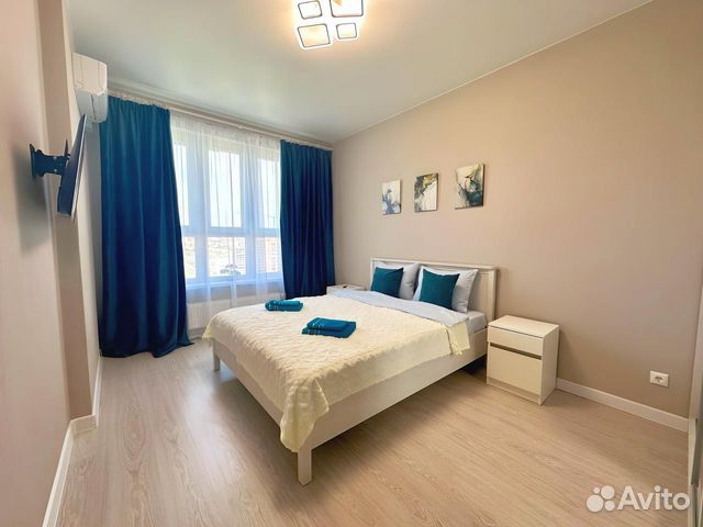 

1-к. квартира, 42 м², 2 кровати