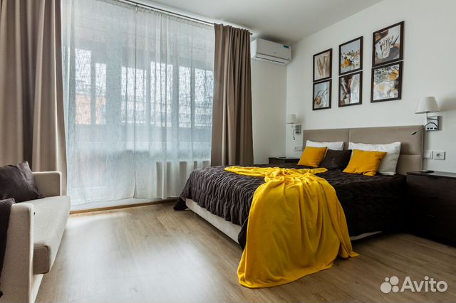 

Квартира-студия, 27 м², 2 кровати