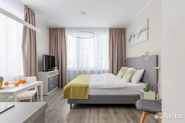 

Квартира-студия, 24 м², 2 кровати