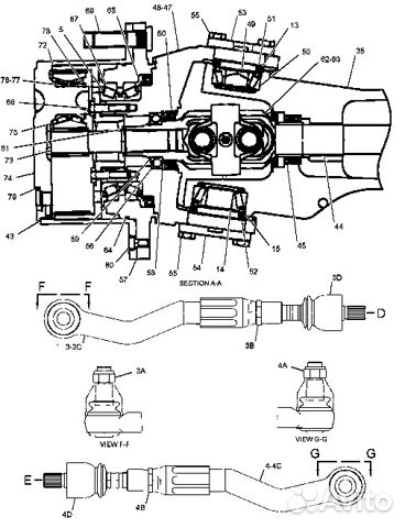 Тяга рулевая сат 428-432D каталожный номер 2292950 Тяга рулевая сат 428-432D каталожный номер 2292950