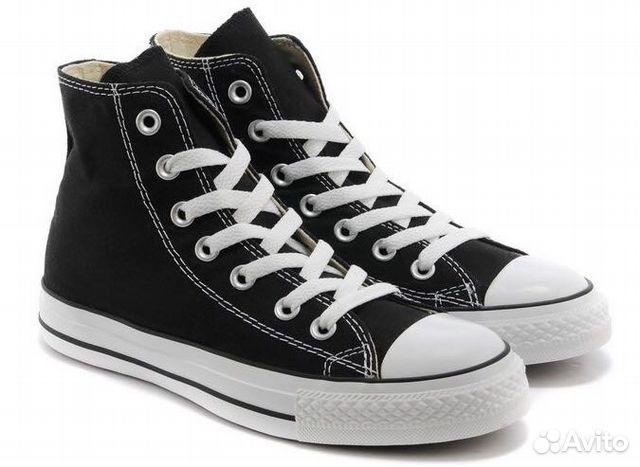 Кеды Converse черные высокие новые унисекс 35-45 Кеды Converse черные высокие новые унисекс 35-45