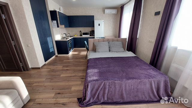 

Квартира-студия, 42 м², 2 кровати