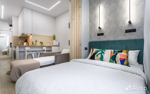 

Квартира-студия, 20 м², 2 кровати