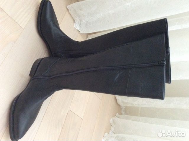 Женские Сапоги Yohji Yamamoto Япония кожа Казаки Женские Сапоги Yohji Yamamoto Япония кожа Казаки