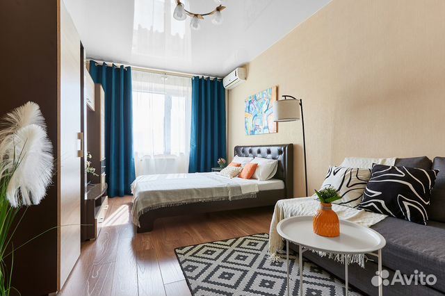 

1-к. квартира, 44 м², 2 кровати