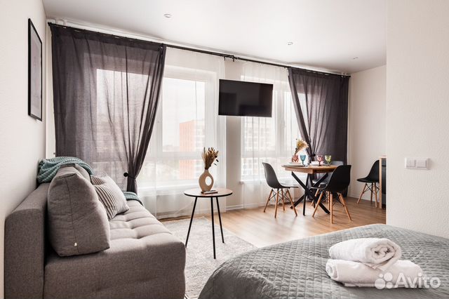 

Квартира-студия, 38 м², 2 кровати