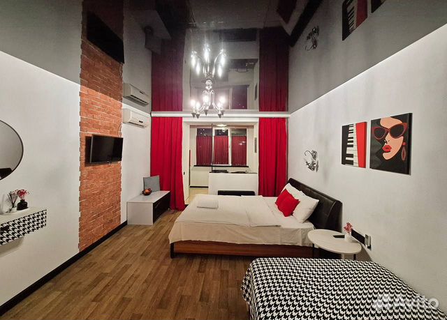 

Квартира-студия, 30 м², 2 кровати
