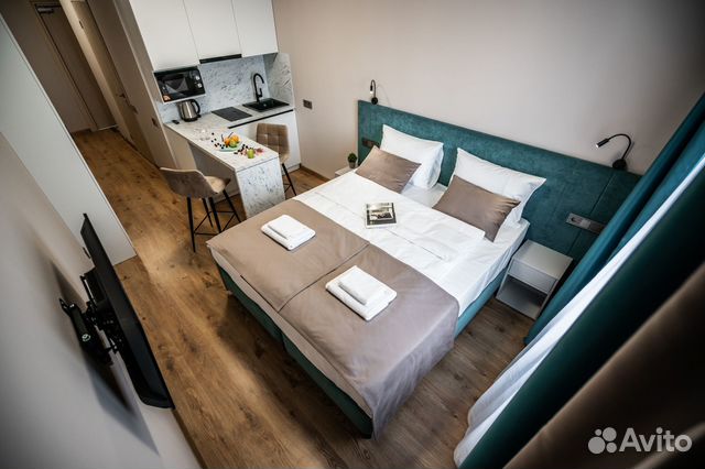 

Квартира-студия, 25 м², 2 кровати