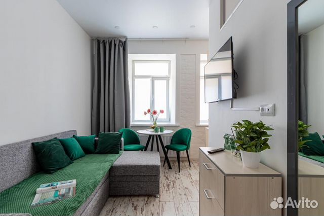 

Квартира-студия, 17 м², 1 кровать