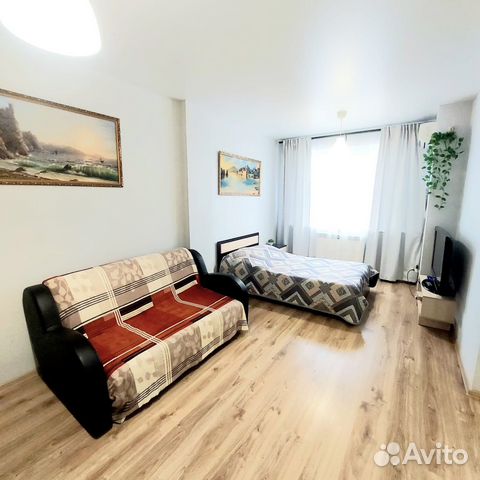 

Квартира-студия, 42 м², 2 кровати