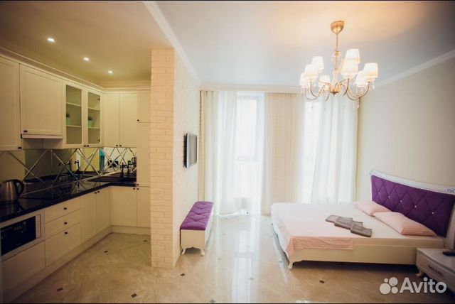 

Квартира-студия, 38 м², 2 кровати