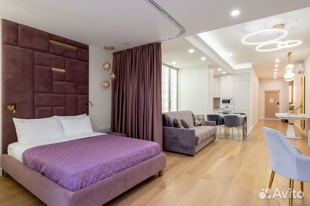 

Квартира-студия, 75 м², 2 кровати