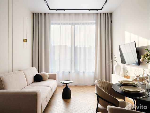 

1-к. квартира, 42 м², 2 кровати