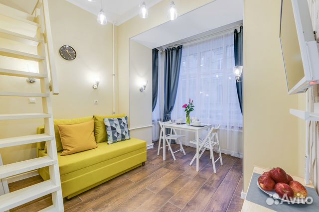 

Квартира-студия в апарт-отеле, 17 м², 2 кровати