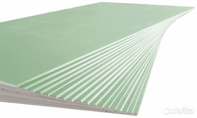 Кнауф гкл Влаг. 1200х2500х9.5мм, 12.5мм смл, гвл Кнауф гкл Влаг. 1200х2500х9.5мм, 12.5мм смл, гвл