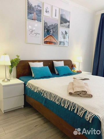 

1-к. квартира, 40 м², 2 кровати