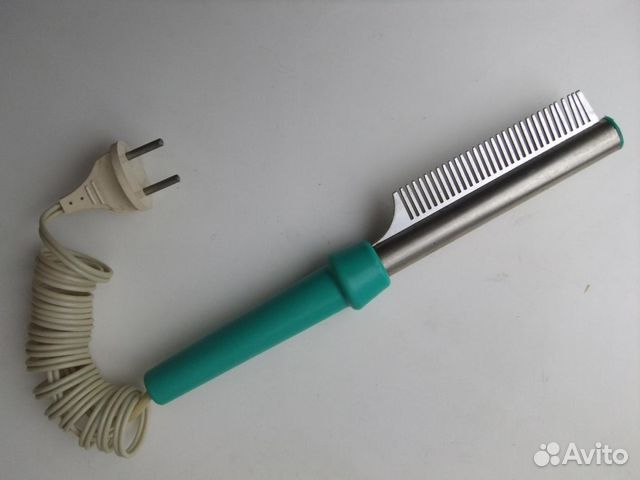 Электрощипцы с расчёской для завивки волос СССР