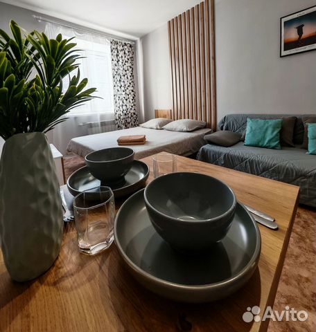

Квартира-студия, 25 м², 2 кровати