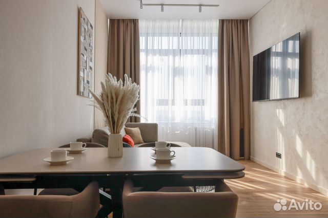 

1-к. квартира, 51 м², 2 кровати