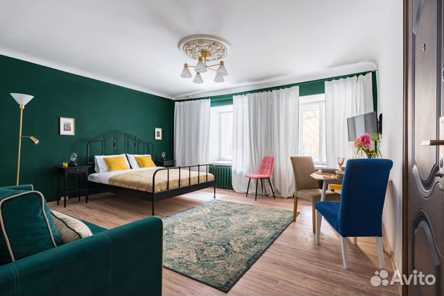 

Квартира-студия, 38 м², 2 кровати
