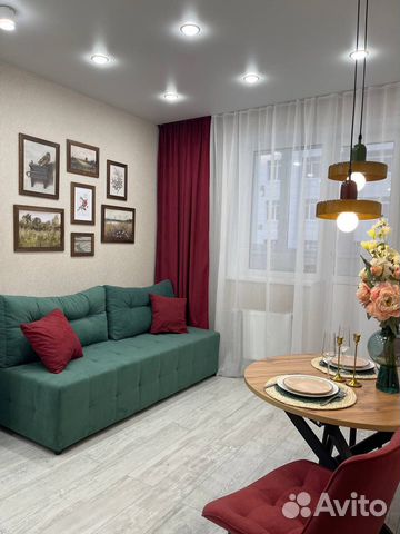 

1-к. квартира, 40 м², 2 кровати