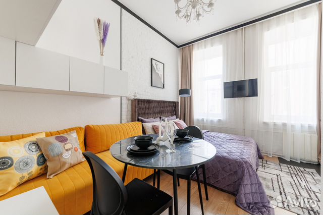 

Квартира-студия, 18 м², 2 кровати