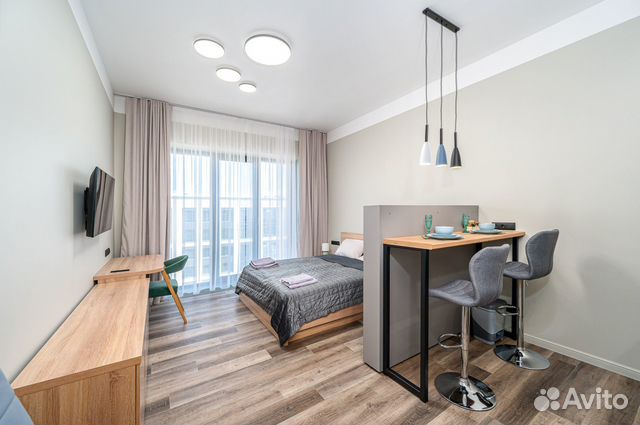 

Квартира-студия, 35 м², 1 кровать