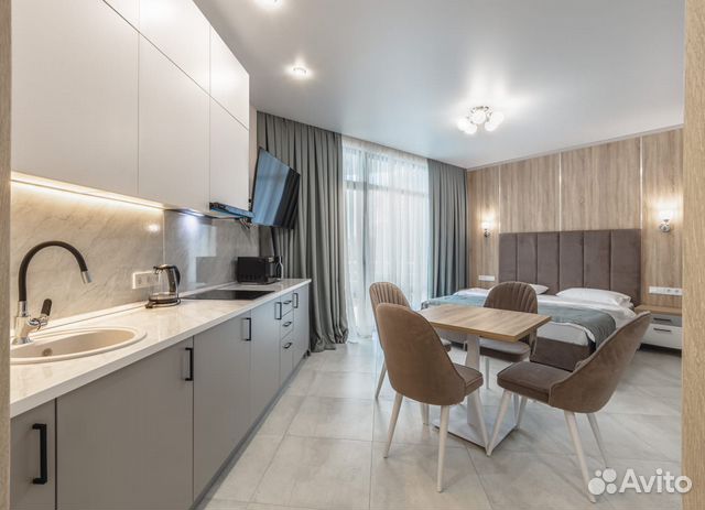 

Квартира-студия, 35 м², 2 кровати