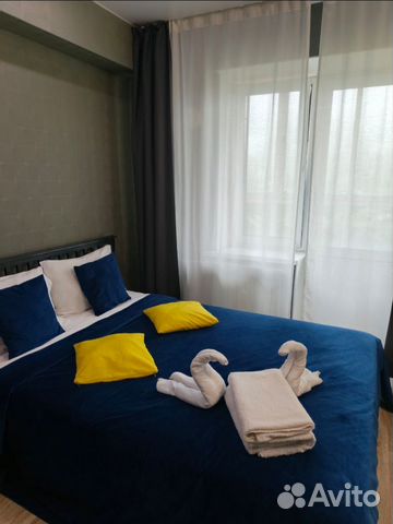 

Квартира-студия, 38 м², 2 кровати