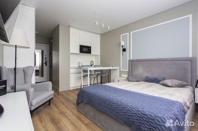 

1-к. квартира в апарт-отеле, 21 м², 1 кровать