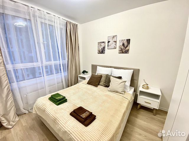 

1-к. квартира, 40 м², 2 кровати
