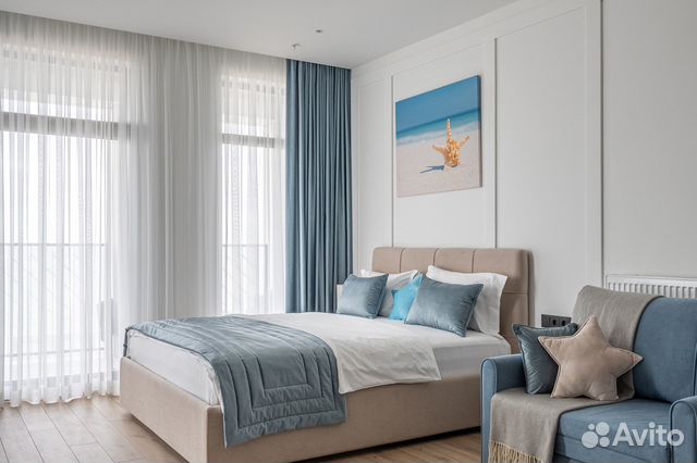

Квартира-студия, 45 м², 2 кровати