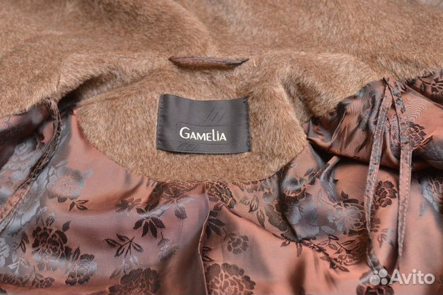Пальто женское gamelia альпака с капюшоном
