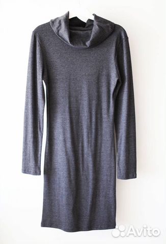 Платье трикотажное, серое, новое Платье трикотажное, серое, новое