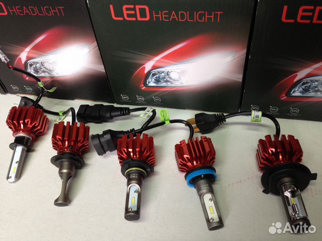 Лампы светодиодные LED H4/H7/Н11/H7/Н8/H1/HB4/H27  , цена .