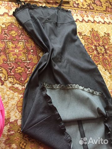 Платье джинсовое новое р.44