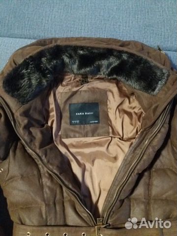 Пальто на пуху zara