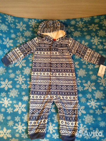 Флисовые комбинезоны carters для мальчиков