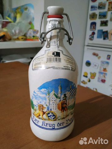 Бутылка пивная с ручкой и бугельной пробкой Ландби