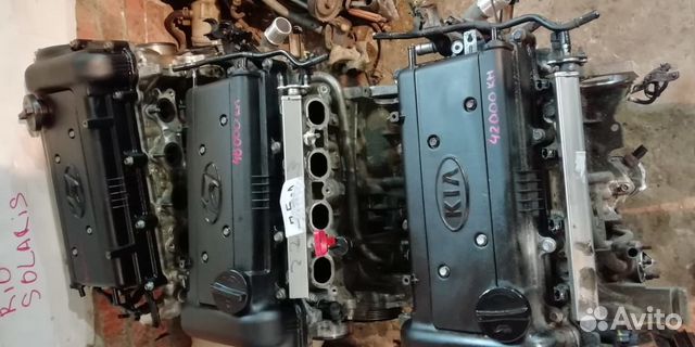 Kia Rio Hyundai solaris G4FA G4FC двигатель