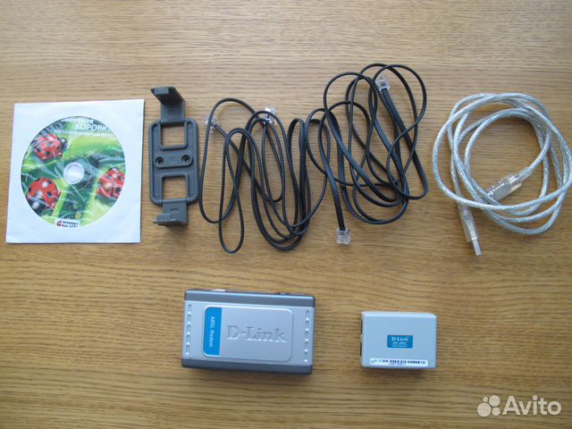 Adsl Модем D-Link DSL-200 Полный комплект / Новый