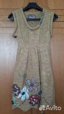 Эксклюзивное новое вязаное платье Desigual