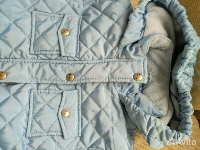 Куртка демисезонная для девочки 122 Button Blue