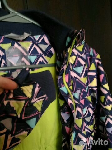 Куртка для девочки, утепленная, р.134, б/у Куртка для девочки, утепленная, р.134, б/у