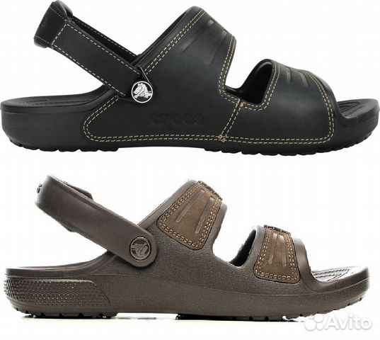 Сандалии сабо Crocs кожаные полу открытые Yukon 2 Сандалии сабо Crocs кожаные полу открытые Yukon 2