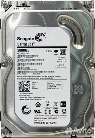 HDD 2 Tb Seagate Barracuda